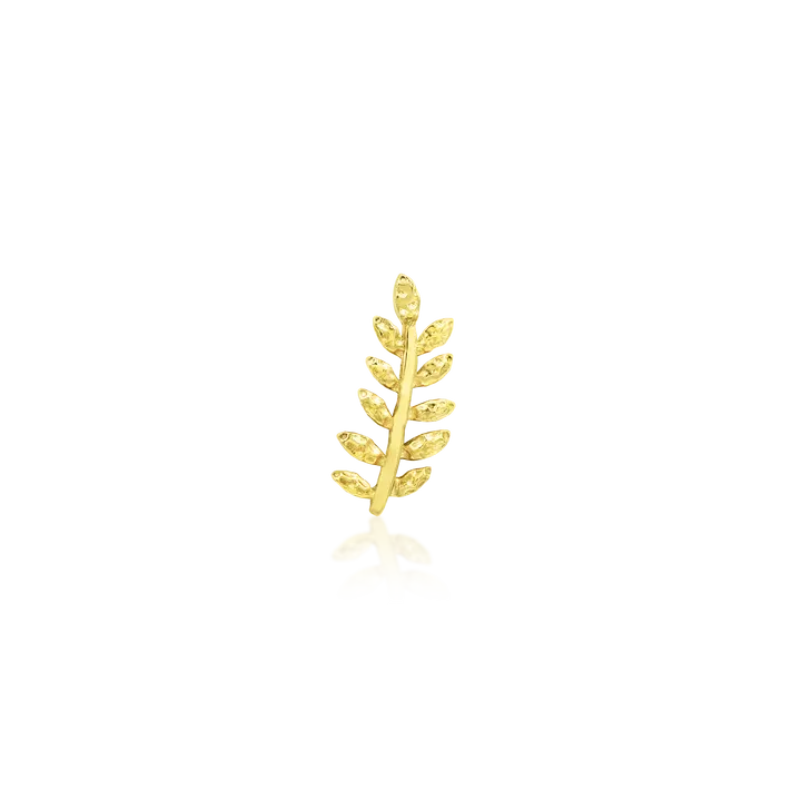 Willow — solid gold threadless end from the Pariah collection